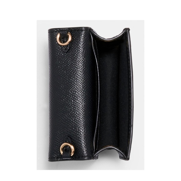 Coach Mini Wallet On A Chain Black - Picture 3 of 6